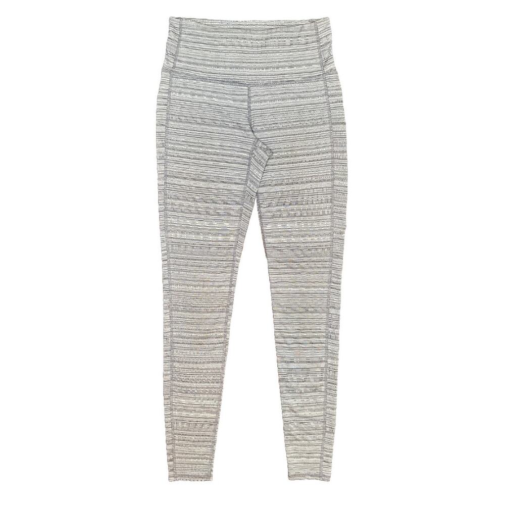 Athleta High Rise Jacquard Chaturanga Fitted 7/8 Tight Leggings